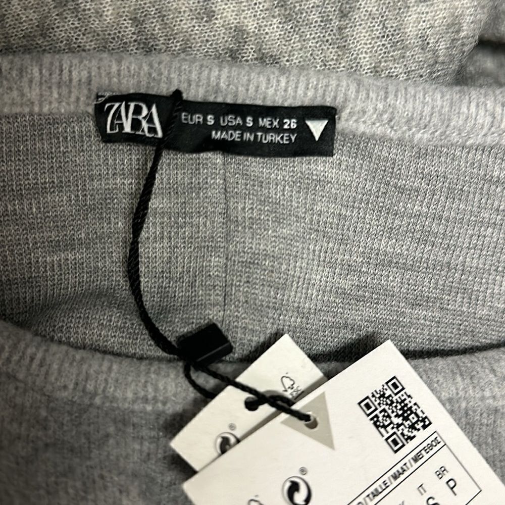 ZARA | Gray | BASIC SOFT DRESS - Picture 9 of 9